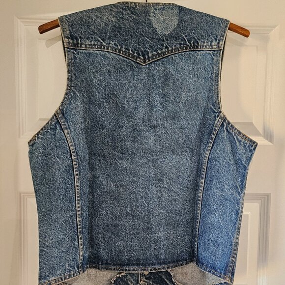 Vintage Denim Orange Tab Levi's Vest - Picture 3 of 6
